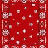 Nordic Winter Wonderland Decorative Festive Tapestry(Red)