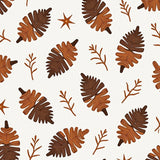 Pine Cone with Rustic Woodland Christmas Theme(Brown)