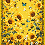 Vibrant Sunflower Circle Aesthetic(Yellow)