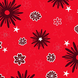 Starlight Blossom Joyful Celebration Contemporary Artistic(Red)