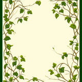 Verdant Garden Accent with Boho Inspired Botanical Motifs(Green)