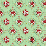 Nordic Pinecone Interlocking with Festive Berry Accents(Green)