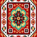 Southwestern Desert Bloom Corridor with Fringe(Red)