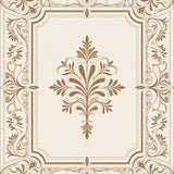 Damask Floral Brocade with Raised (Beige) - ODIKA