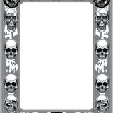 Rustic Halloween Gothic Flourish(Black)