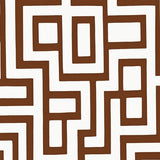 Abstract Maze with Interlocking Rectangular Stripes(Brown)