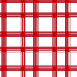 Heritage Windowpane Plaid with Festive Accent Stripes(Red)