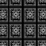Celestial Starburst Motif Interlocking Abstract(Black)