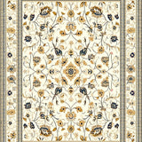 Elegant Boho Floral Area with Vintage Look(Beige)