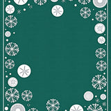 Enchanted Winter Ocean Treasures Design with Sparkling Details(Green)