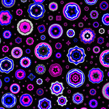 Dynamic Starfield Inspired Design with Interlocking Celestial Shapes(Black)