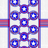 Hero Interlocking Emblem with Iconic and Stripe (Blue)