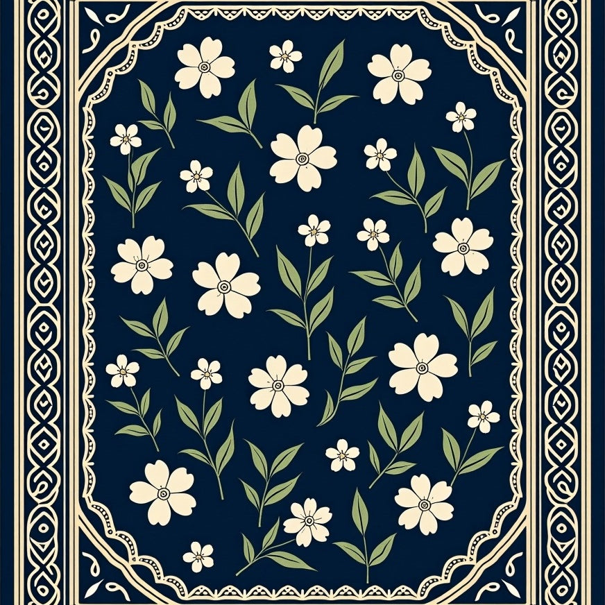 Vintage Botanical Blossom (Blue) - ODIKA