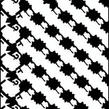 Retro Bold Contrast Interlocking Motif (Black) - ODIKA
