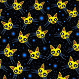 Mystical Cat Eyes Constellation Motif Glowing Accent(Yellow)