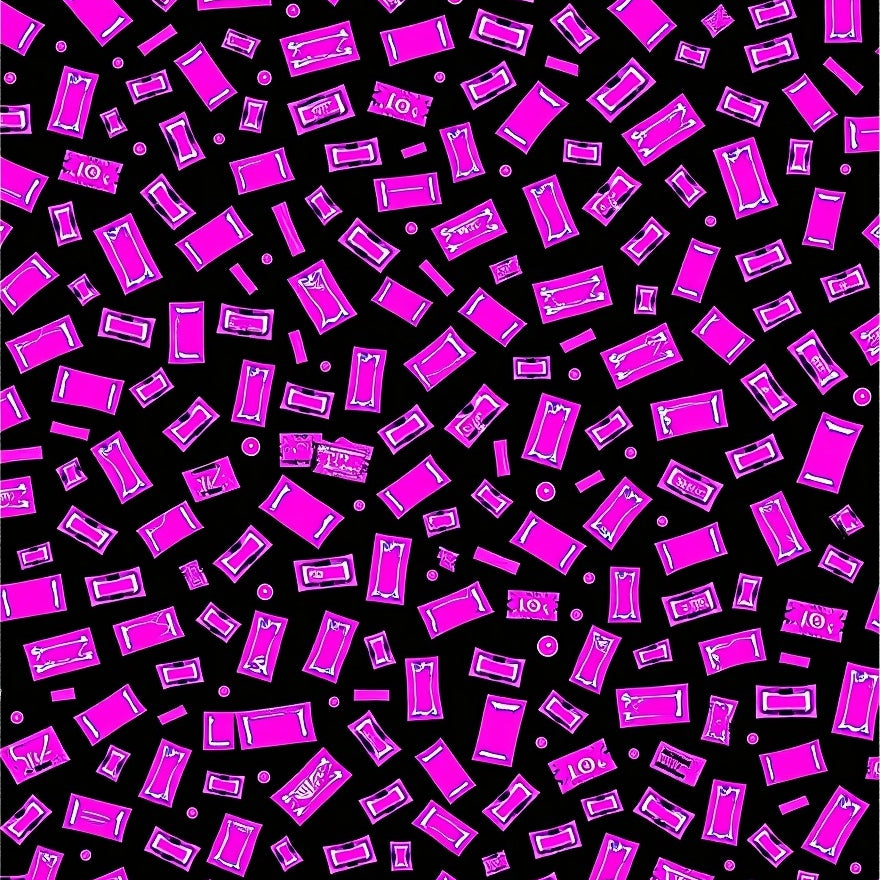 Celestial Mosaic with Radiant Fragmented Shapes(Black) - ODIKA