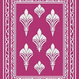 Art Interlocking Fan with Subtle Vintage Flair (Pink)