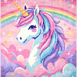 Pastel Unicorn Rainbow for Girls Nursery(Red)