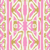 Modern Interlocking Lattice Featuring Subtle Abstract Brushstroke Details (Pink)