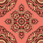 Traditional Ornate Symmetrical Bloom Heirloom (Pink) - ODIKA