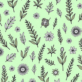 Countryside Herb Garden Botanical Print (Green)