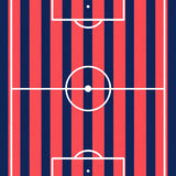 Striped Soccer Field Pitch Markings Design(Blue)