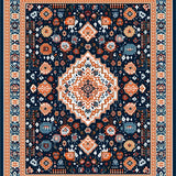 Artistic Bright Trellis Composition(Blue)