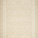 Contemporary Beige Area with High Contrast Geometric Shapes and(Beige)