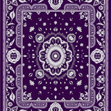 Medallion Ornate Floral Motif(Purple)