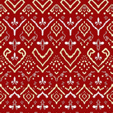 Holiday Chevron Stripes with Twinkling Light Embellishments(Red)