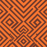 Lattice Honeycomb Chevron Zigzag Contemporary Stylish(Orange)