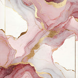 Modern Artistic Pink Gold Flow(Red)