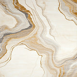 Modern Neutral Beige Marble Effect Defined Border Design(Beige)