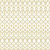 Elegant Interlocking Trellis Lattice Modern Contemporary (Gold)