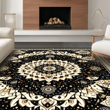 Chic Earthy Toned Circular Design(Black)