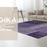 Ultra Soft Area Rug, Non Slip, Stain Resistant, Washable Area Rugs for Living Room, Bedroom, Chic Minimalist Solid Purple(Purple)