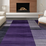 Ultra Soft Area Rug, Non Slip, Stain Resistant, Washable Area Rugs for Living Room, Bedroom, Luxe Purple Dreamy Vibe(Purple)
