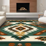 Ultra Soft Area Rug, Non Slip, Stain Resistant, Washable Area Rugs for Living Room, Bedroom, Elegant Abstract Southwestern Design(Brown)