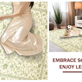 Inviting Rustic Patterned Elegance(Ivory)