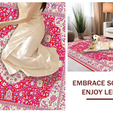 Contemporary Geometric Motif Fusion(Red)