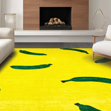 Ultra Soft Area Rug, Non Slip, Stain Resistant, Washable Area Rugs for Living Room, Bedroom, Quirky Soft Plush Decor Element(Yellow)