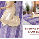 Ultra Soft Area Rug, Non Slip, Stain Resistant, Washable Area Rugs for Living Room, Bedroom, Luxurious Cozy Shag Appeal(Purple)