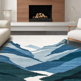 Minimalist Cool Toned Landscape Design(Blue)