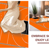 Ultra Soft Area Rug, Non Slip, Stain Resistant, Washable Area Rugs for Living Room, Bedroom, Dynamic Youthful Athletic Aesthetic(Orange)
