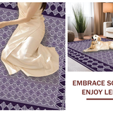 Ultra Soft Area Rug, Non Slip, Stain Resistant, Washable Area Rugs for Living Room, Bedroom, Vibrant Diamond Grid Aesthetic(Purple)
