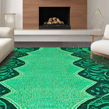 Elegant Teal Patterned Artistry(Blue)