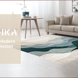 Ultra Soft Area Rug, Non Slip, Stain Resistant, Washable Area Rugs for Living Room, Bedroom, Elegant Soft Neutral Toned Canvas(Gray)