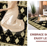 Classic Octagonal Rustic Floral Touch(Black)