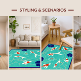 Charming Koi Pond Aesthetic(Blue)