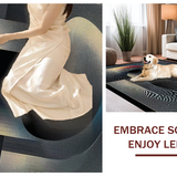 Elegant Modern Swirl Visual Effect(Gray)